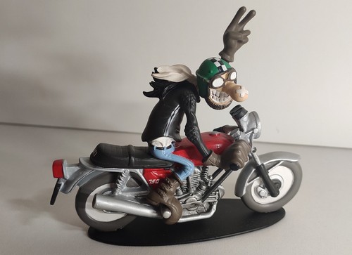 Figurine moto résine joe - figurine,