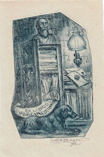 Exlibris livre art enrico - livre,