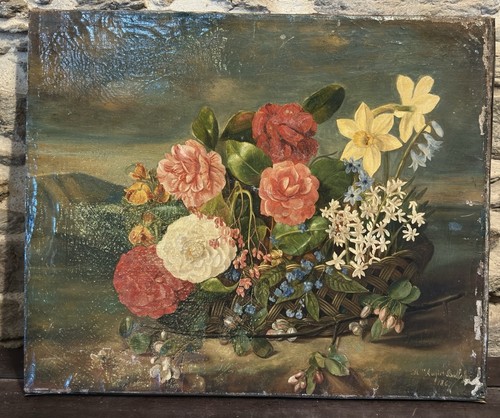 Huile sur toile - , nature