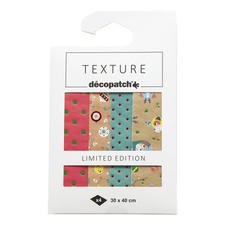 [TD847C] Décopatch Lot de 4 feuilles Décopatch - Texture 30x40cm