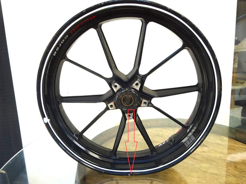 Jante roue avant 17x3 - roue, 17x3,5