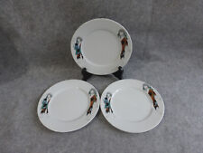 3 assiettes à dessert ,porcelaine de boheme,picasso