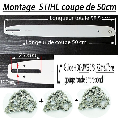 Guide chaines adapte stihl - guide,