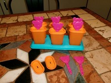Tupperware glace moule complet X6 sucettes + 2 esquimaux ice tups COMME NEUF