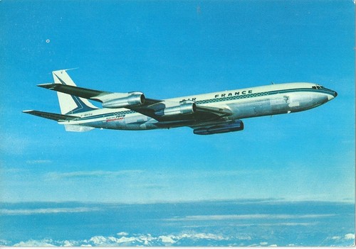 Carte postale boeing 707 air - carte,