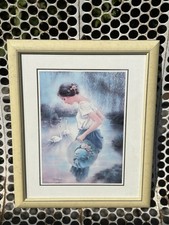 Tableau femme Aux Cygnes R.Blanc