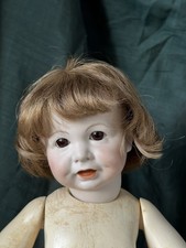 Perruque Cheveux Naturels Taille 7 Pour Poupée Ancienne 