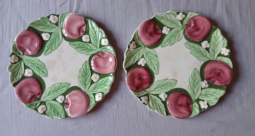Assiettes barbotine - en, "