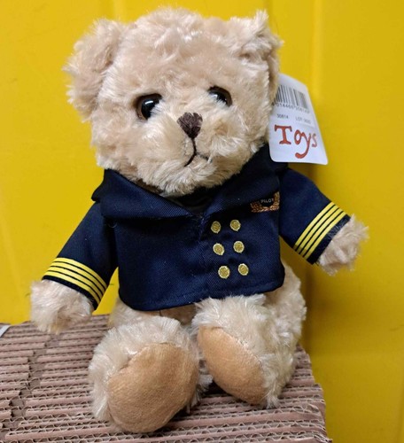 Peluche ourson aviateur pilote - ourson,