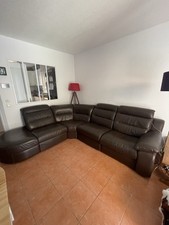 Canapé D’angle En Cuir