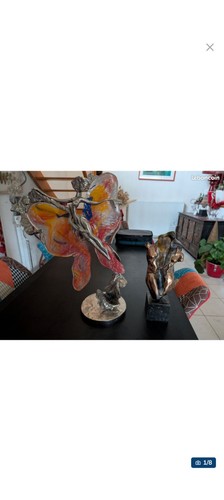 Yves lohé sculpture - lohé, bronze