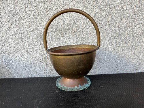 Petit seau ancien laiton et - petit,