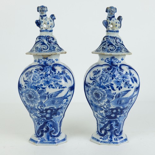 Paire vases hollandais - de,