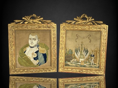 Pair napoleonic silk - pair,