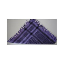 Keffieh parme et noir - ref kefpa