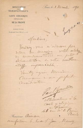 Géologue paul gautier demande - géologue,