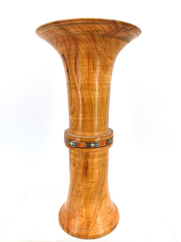 Vase bois tourné - vase,