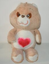 Grande Peluche BISOUNOURS TENDERHEART BEAR GROSBISOU 42 cm Care Bears Vintage 80