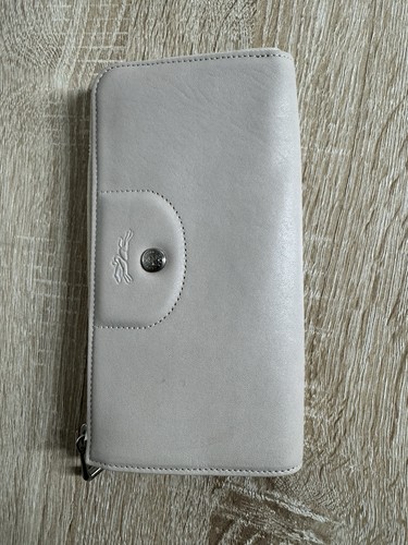Longchamp pliage cuir long - cuir,