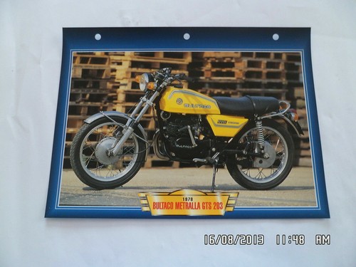 Carte fiche moto - carte, bultaco