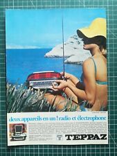 1081 Publicité circa 1960 radio électrophone Transitradio Teppaz