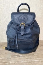 Superbe Sac A Dos Rochas En Cuir Façon Autruche Pièce Vintage Ultra Rare !