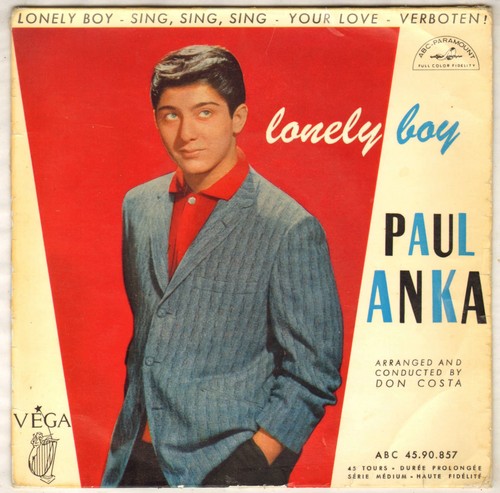 Paul anka lonely boy ep - "lonely,