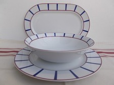 VAISSELLE BASQUE PORCELAINE ( PLATS BASQUE  , SALADIER BASQUE  )