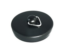 3 X Bouchon De Lavabo En Plastique Noir Pour Baignoire 1 3/4 " 44mm