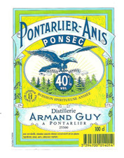 Etiquette - Pontarlier Anis -