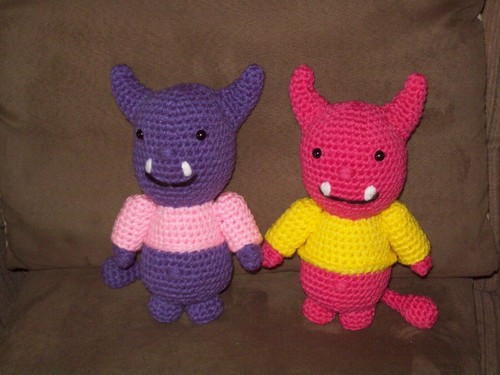 Crochet set 2 monsters - crochet,