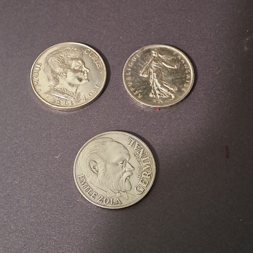 Lot pièces argent 5f - de,