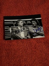 Photo Dédicacée Autograph Bernard Tapie Michel Hidalgo