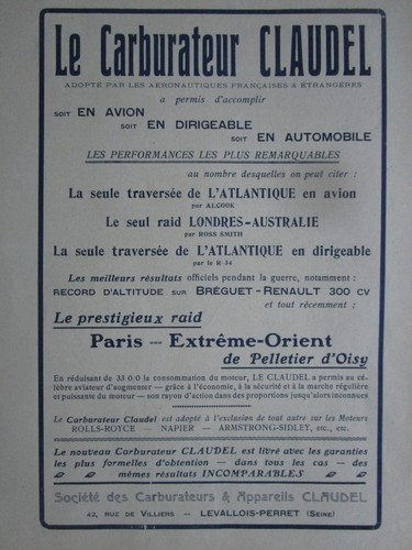 1924 pub ste - ste, carburateur