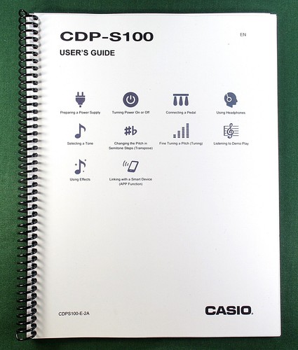 Casio cdp s100 - cdp-s100, instruction