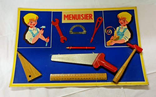 Panoplie outils jouet - , ancien