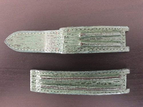 Bracelet cuir requin vert