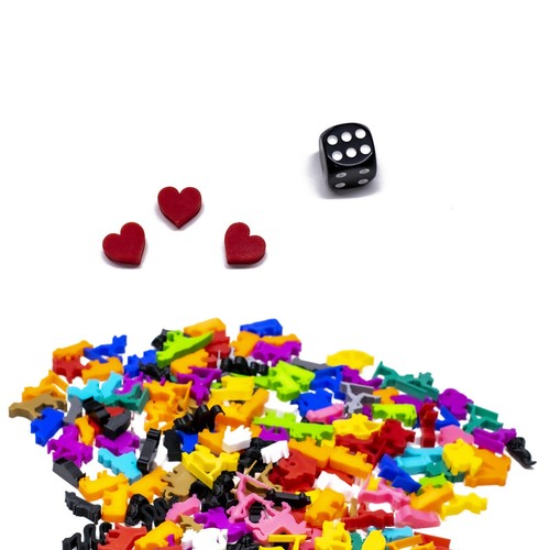 Miniatures jetons heart - de,