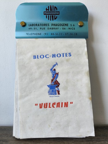 Ancien bloc notes publicitaire - ancien,