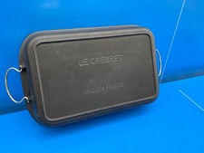 Le Creuset Ancien Grand Plat A Gratin Four Rectangle Fonte France 40 cm Noir