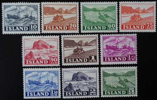 Timbres islande - timbres,