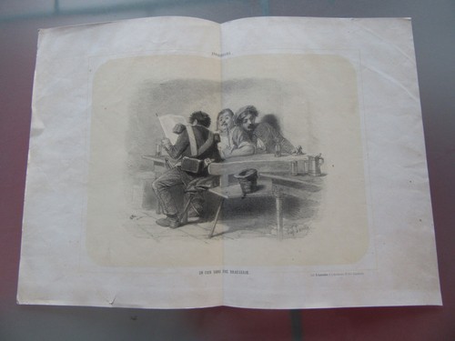 Gravure 1870 strasbourg - 1870,