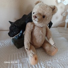 ours anciens STEIFF38cm yeux en verre propre griffes aux pattes tourne la tête 