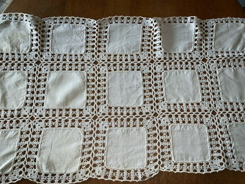 Napperon ancien crochet et - napperon,