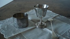 Coquetier art nouveau argent - art,