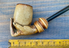 PIPE ANCIENNE "MAIN SCULPTÉE" ECUME DE MER MERSHAUM/VINTAGE SMOKING PIPE