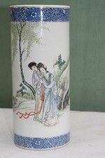 vase rouleau céramique de chine XX ème