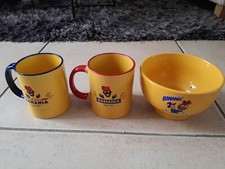 LOT DE 3 MUGS ET 3 BOLS
