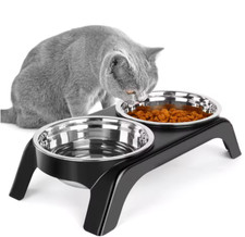 Bols Surélevés Antidérapants Pour Chats Et Chiens – Acier Inox, Support Stable