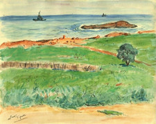  Gustave LINO (1893-1961) - TIPAZA -  ALGÉRIE  -  Dessin orientaliste ancien